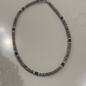 Boho Brown and Black Beaded Necklace for Women 18 inches